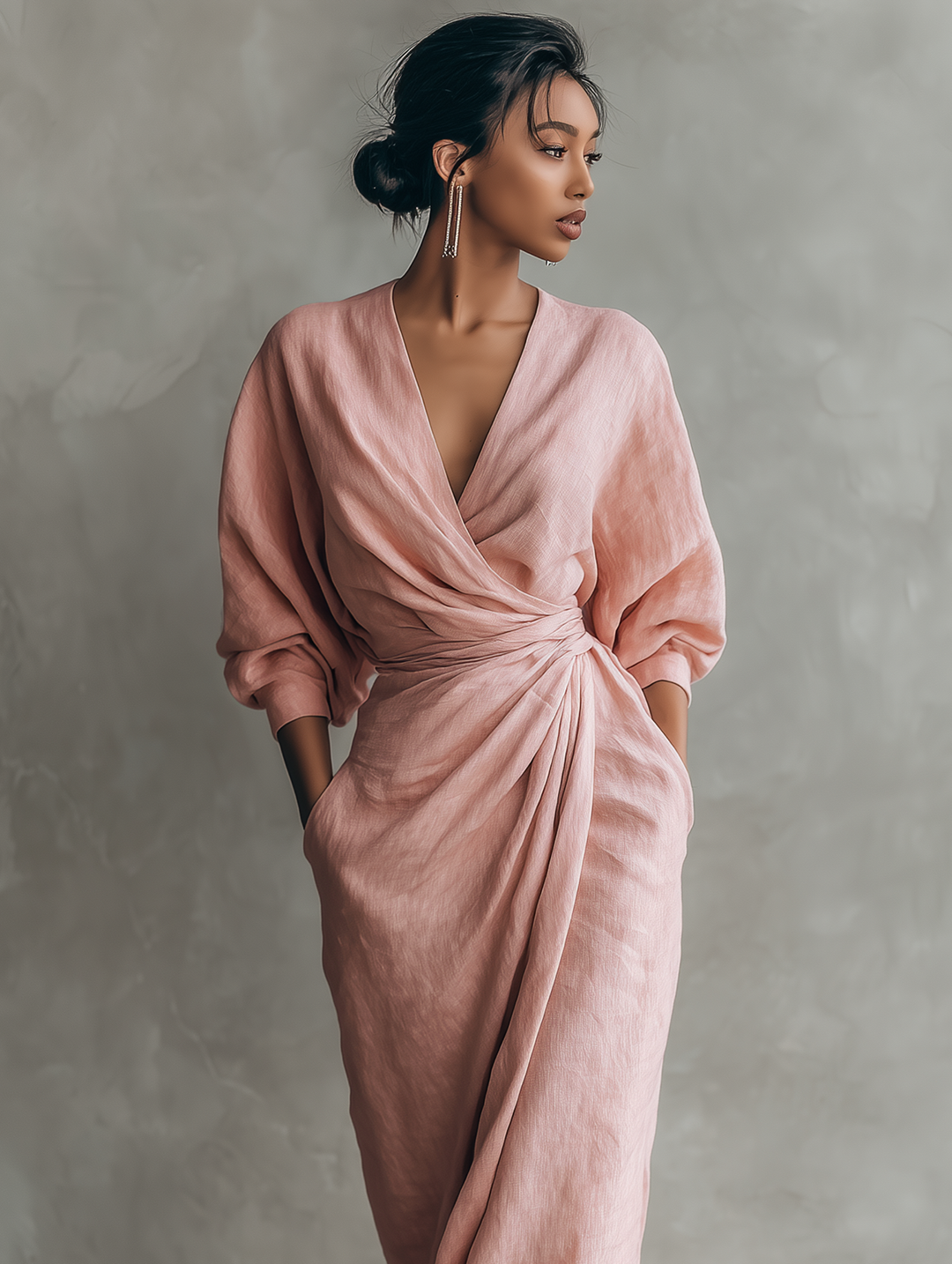 Julianna | Vestido Maxi Envolvente Minimalista