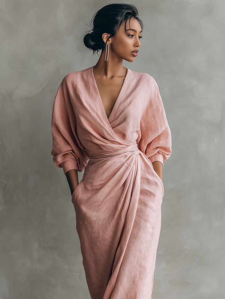 Julianna | Vestido Maxi Envolvente Minimalista