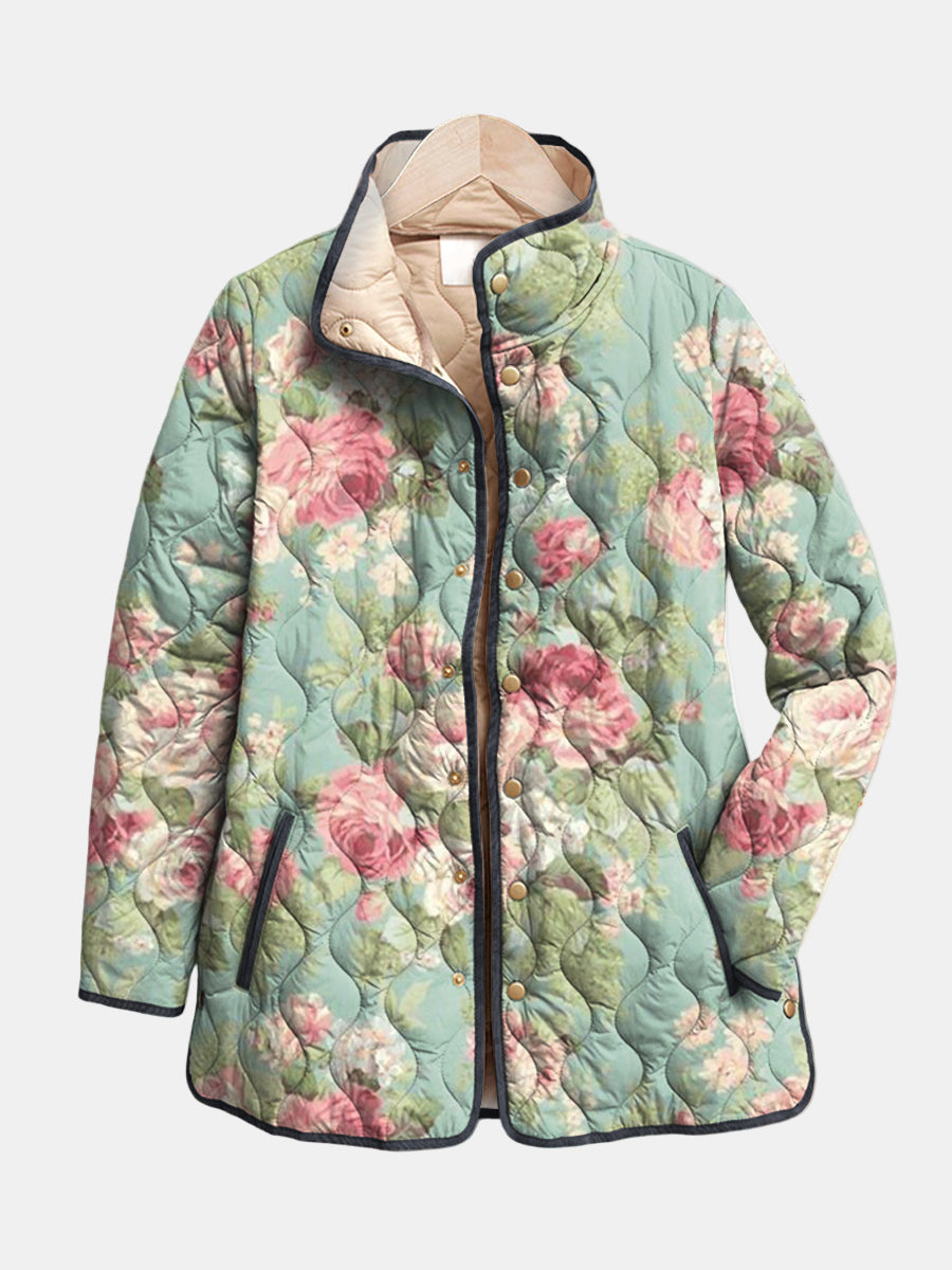 Valcor | Chaqueta Acolchada Viejas Rosas Claras