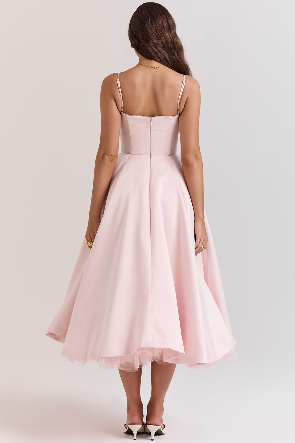 Luce - Vestido Midi de Tul Satinado