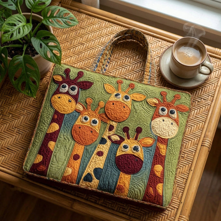 Bolsa Tote Acolchada - Jirafa