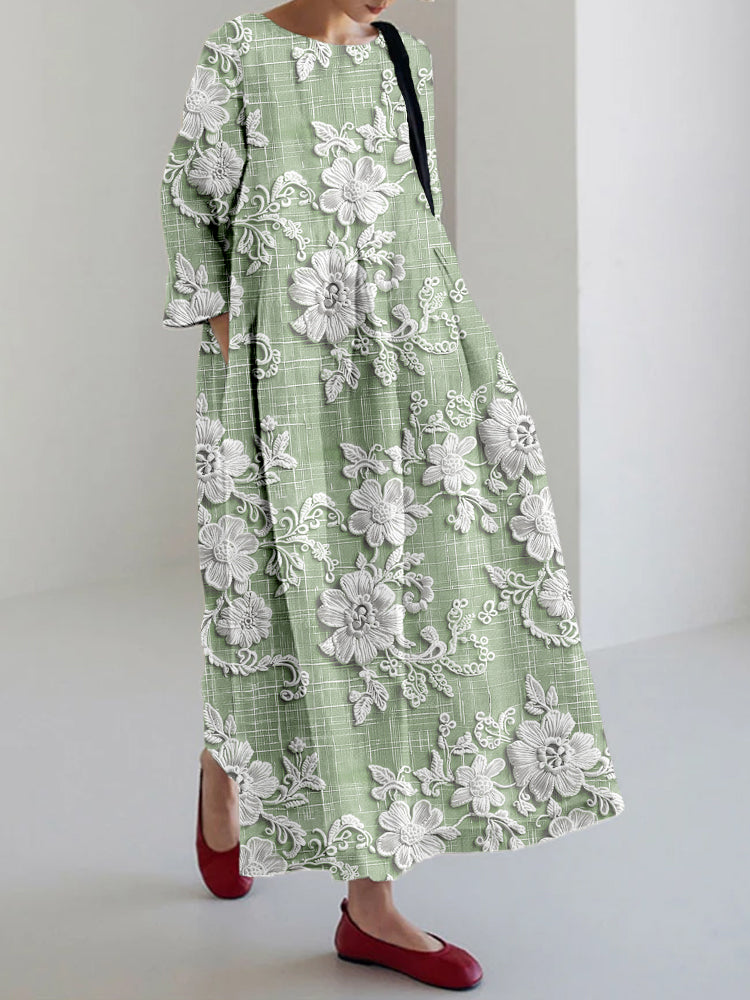 Avery - Elegante Vestido Maxi Impreso