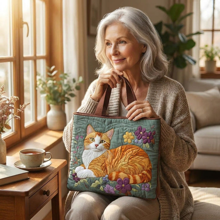 Bolso Artesanal - Gato Naranja