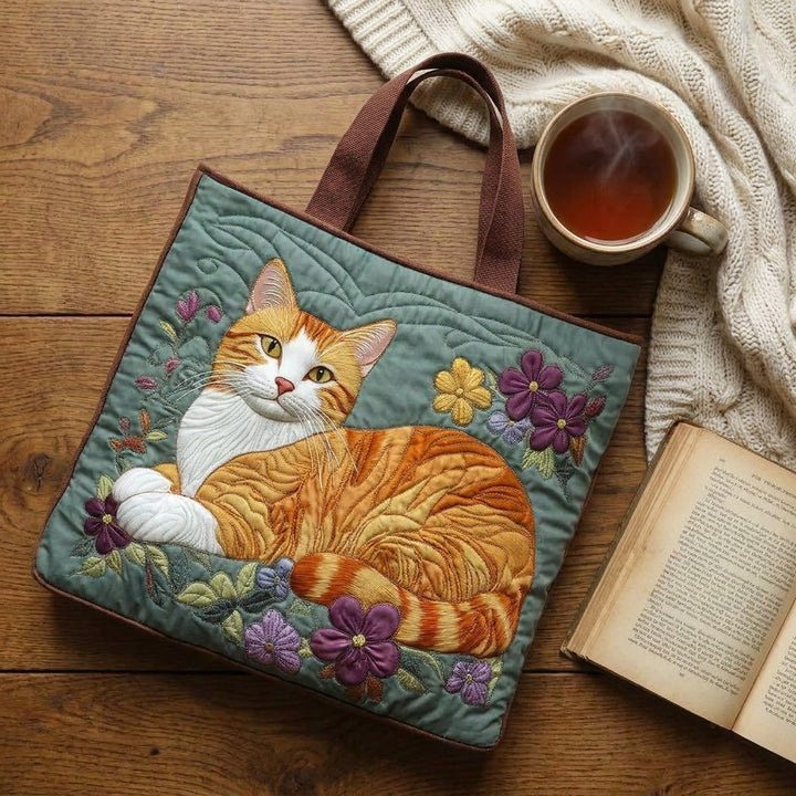 Bolso Artesanal - Gato Naranja