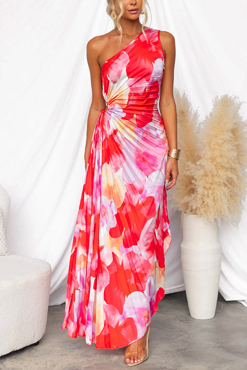 Kacie - Vestido Maxi Plisado de Verano