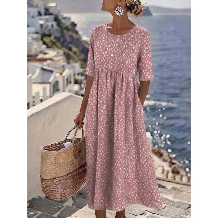 Tess™ | Vestido Midi Elegante con un Diseño que Favorece la Figura