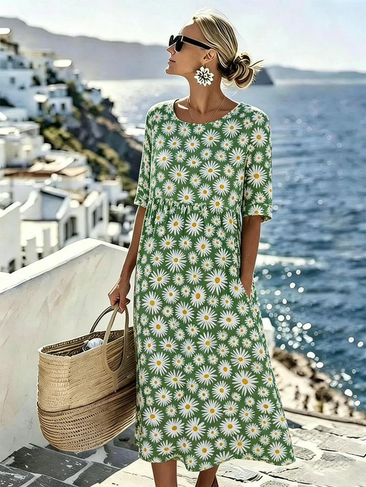 Daisy™ | Vestido Midi Pradera en Flor