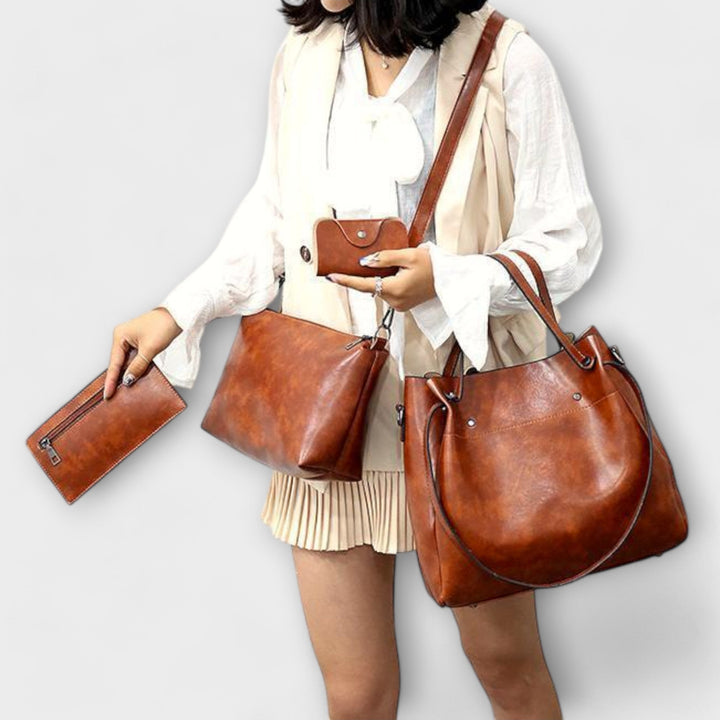 Azura - Set de Bolsos Vintage de 4 Piezas