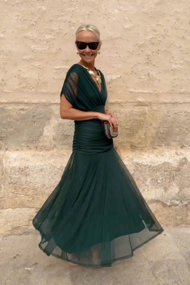 Valentina | Vestido Maxi con Escote en V