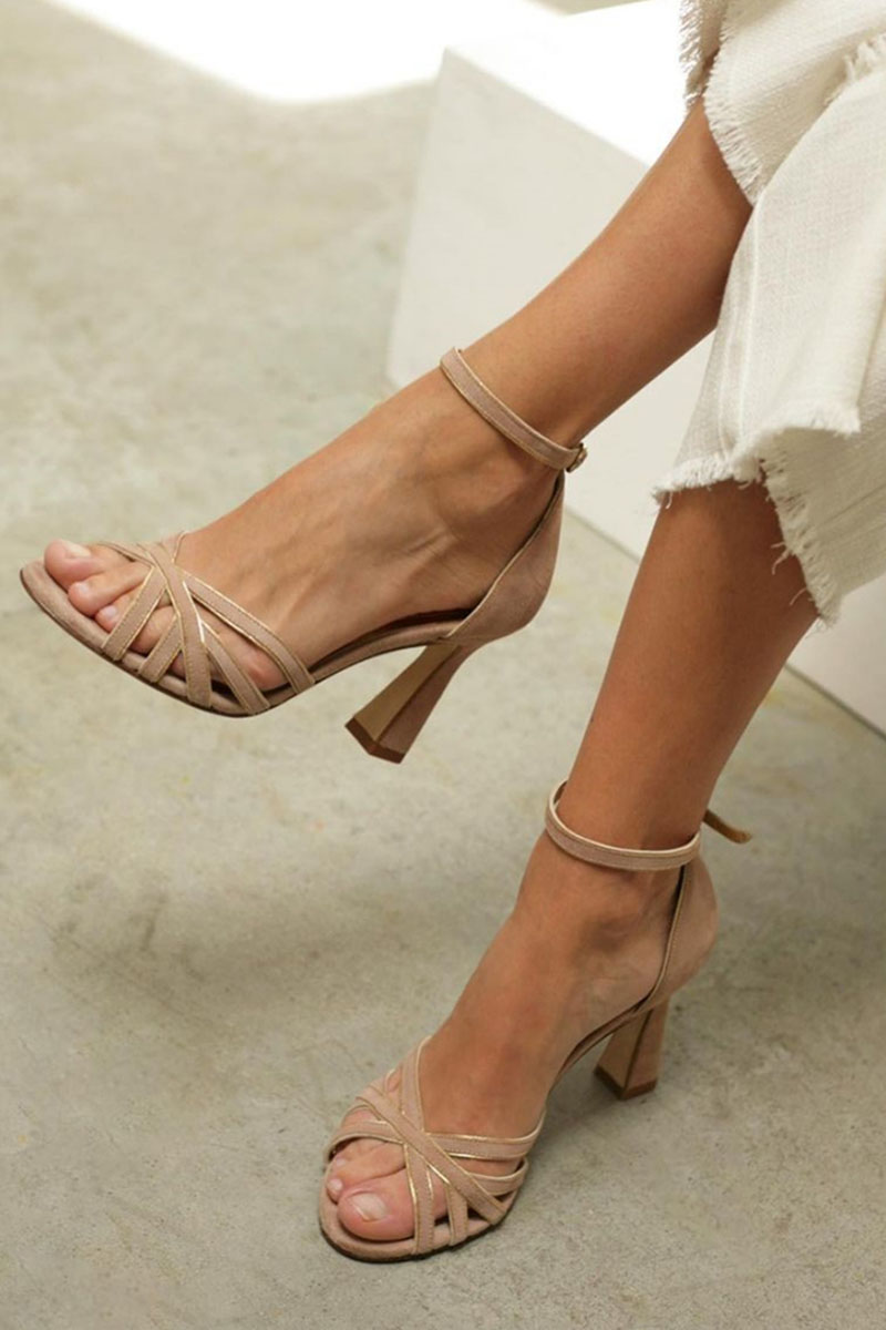 Monica™ - Tacones de Patchwork