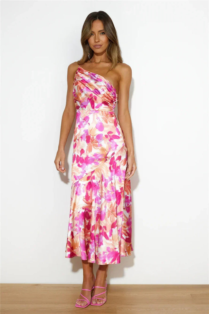 Eliza - Vestido Midi de Un Hombro