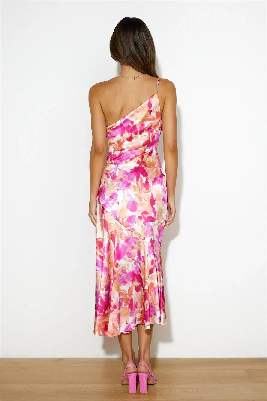 Eliza - Vestido Midi de Un Hombro