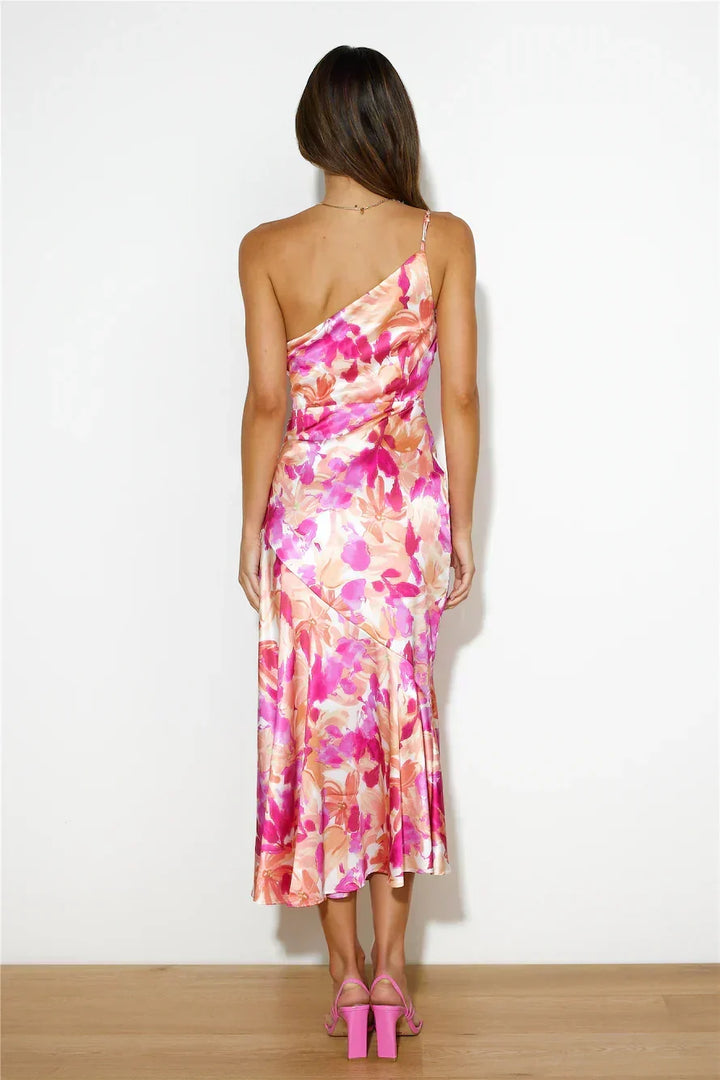 Eliza - Vestido Midi de Un Hombro