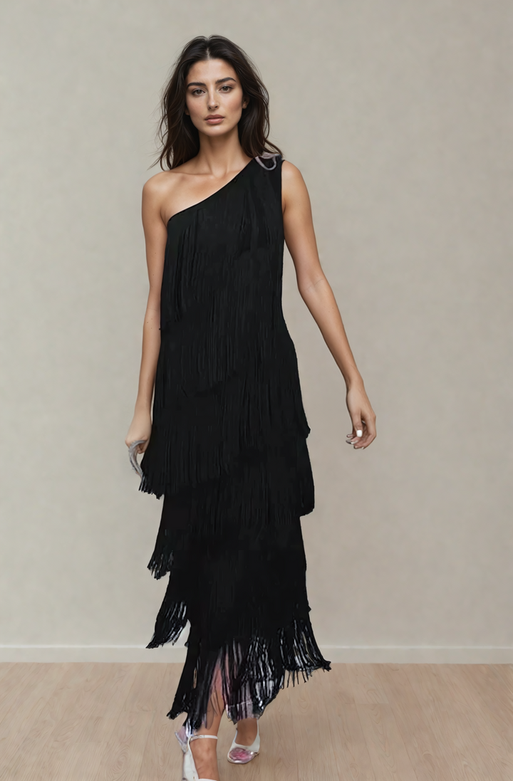 Lauren - Vestido Maxi con Flecos