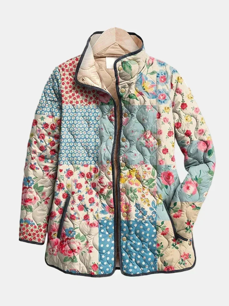 Valcor | Chaqueta Acolchada Flores Patchwork Chloé