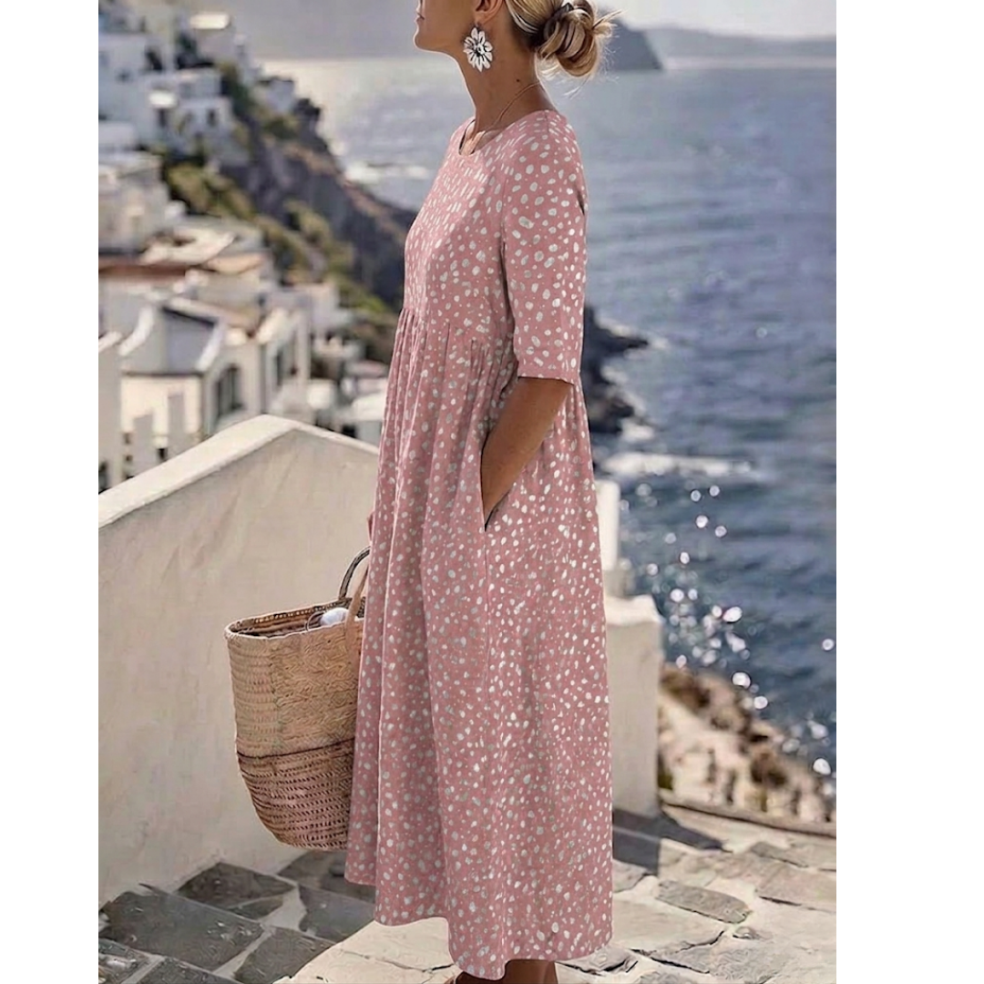 Tess™ | Vestido Midi Elegante con un Diseño que Favorece la Figura