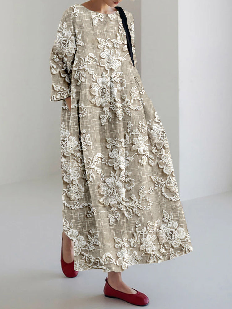 Avery - Elegante Vestido Maxi Impreso