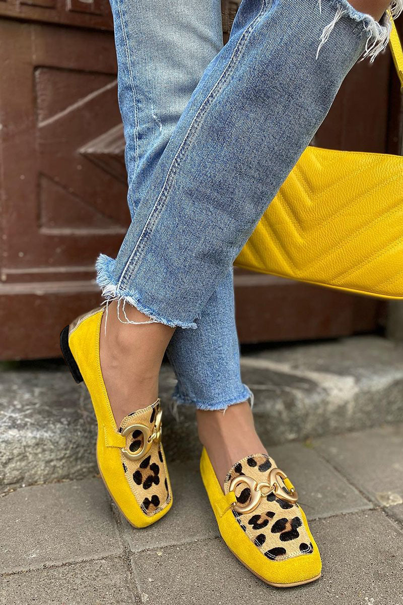 Caia™ - Mocasines con Estampado de Leopardo