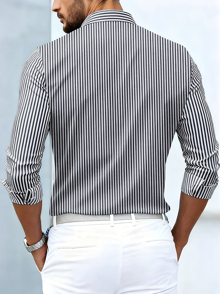 Emerson | Camisa de Manga Larga a Rayas Vintage