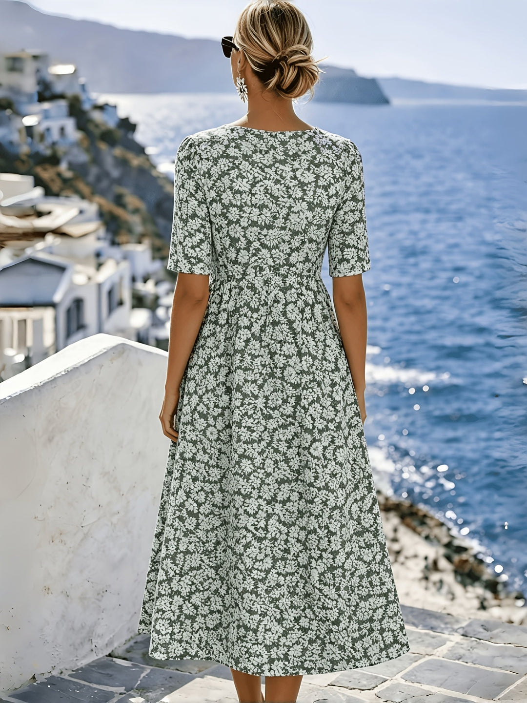 Sienna™ | Elegante Vestido Midi Floral