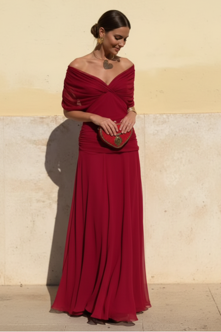Valentina | Vestido Maxi con Escote en V
