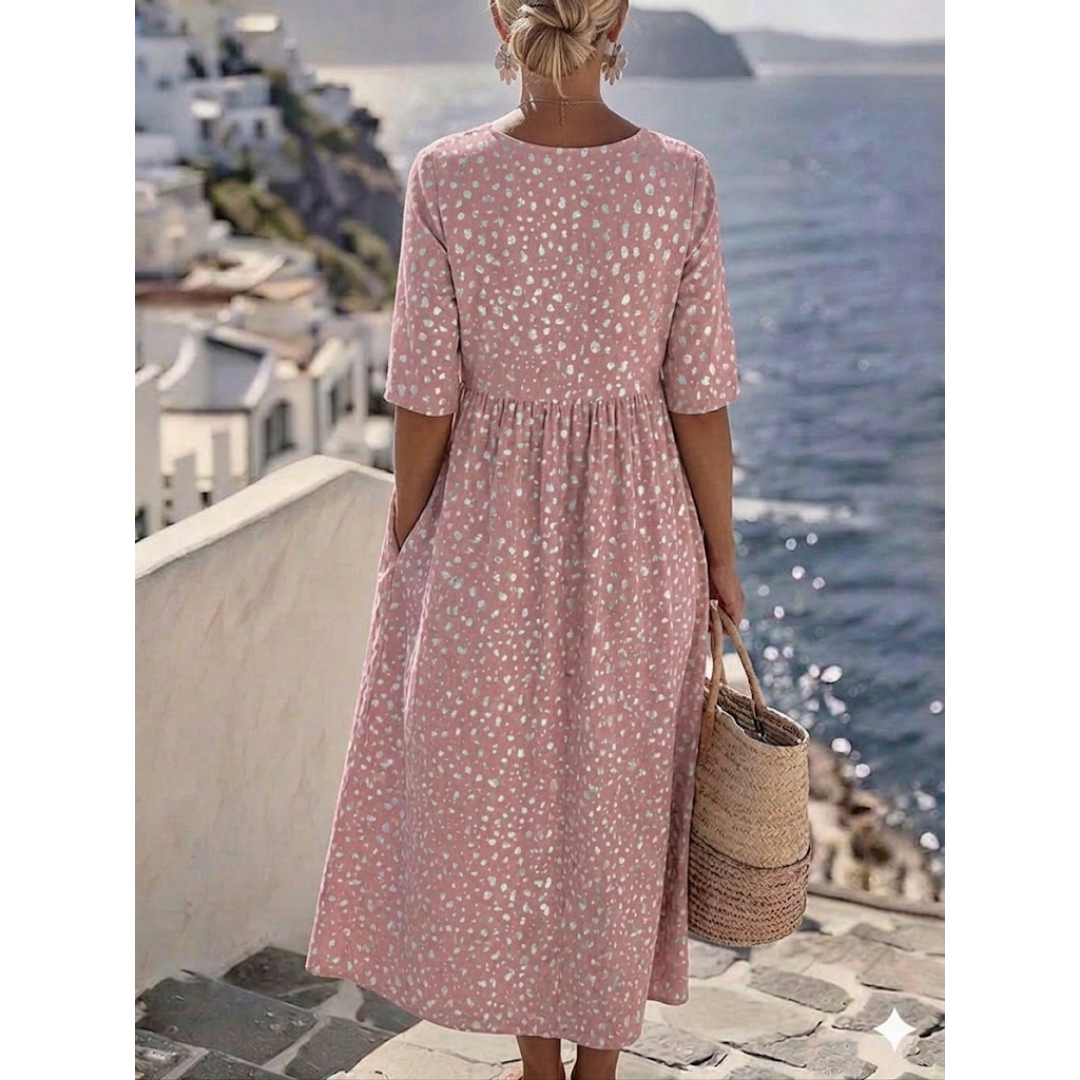 Tess™ | Vestido Midi Elegante con un Diseño que Favorece la Figura