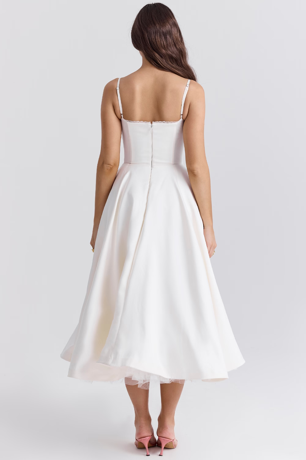 Luce - Vestido Midi de Tul Satinado