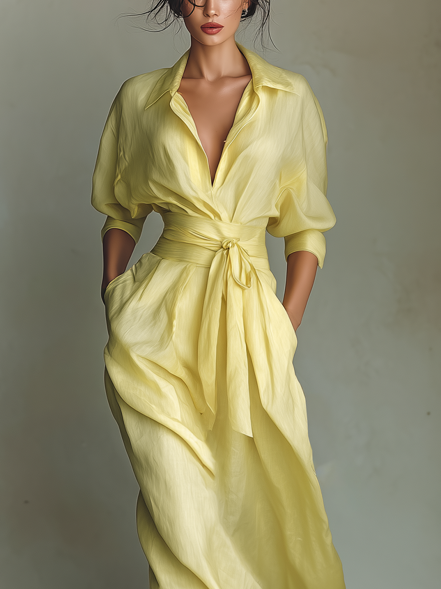 Inna - Vestido Camisero Maxi