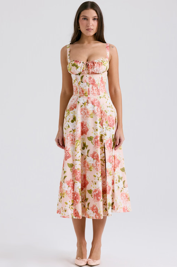 AURORA - VESTIDO MIDI CORSET