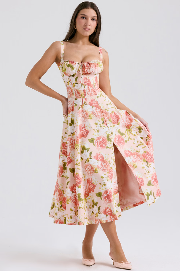 AURORA - VESTIDO MIDI CORSET