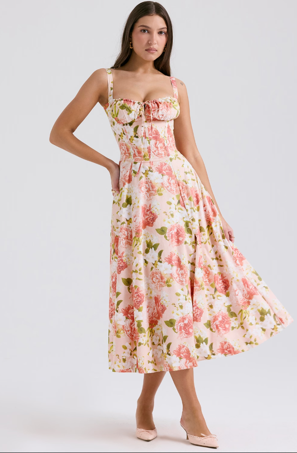 AURORA - VESTIDO MIDI CORSET