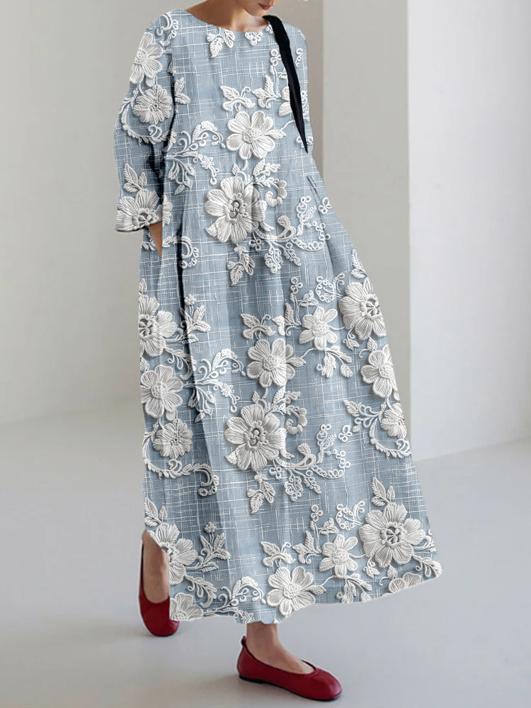 Avery - Elegante Vestido Maxi Impreso