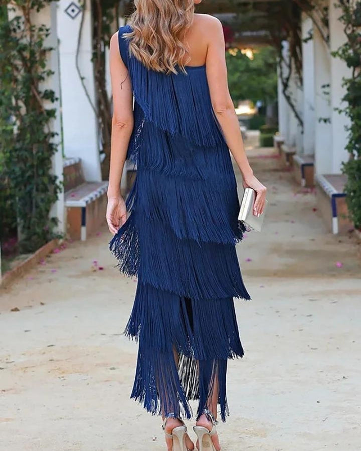 Lauren - Vestido Maxi con Flecos