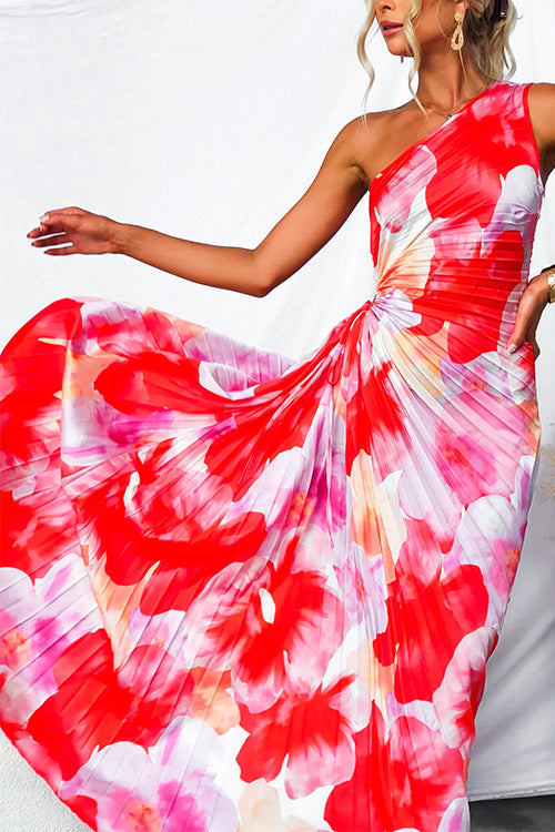 Kacie - Vestido Maxi Plisado de Verano
