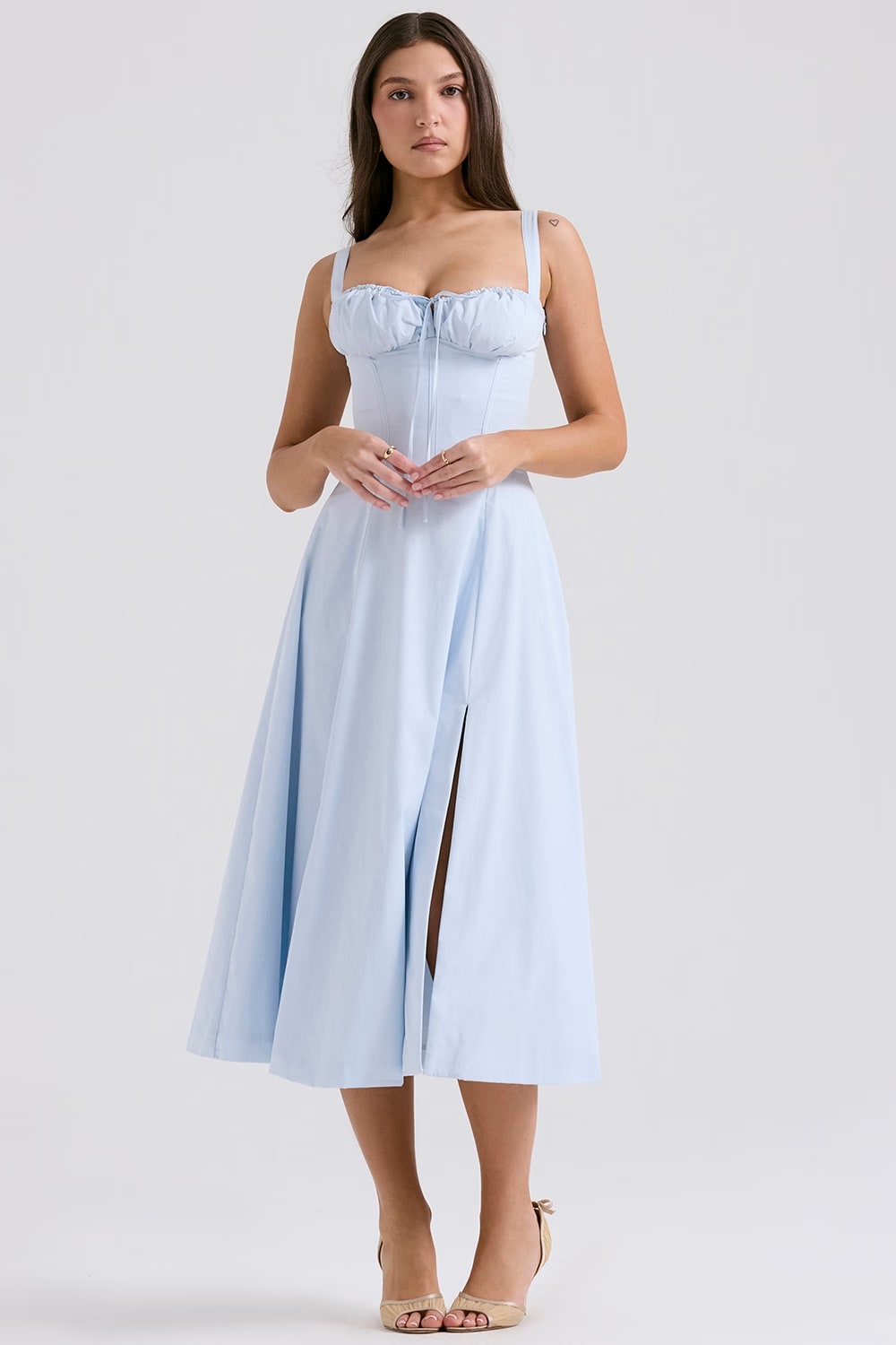 AURORA - VESTIDO MIDI CORSET