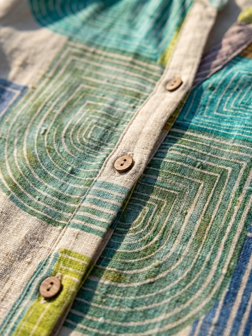 Fenella | Vestido de Manga Corta con Escote en V a la Altura de la Rodilla