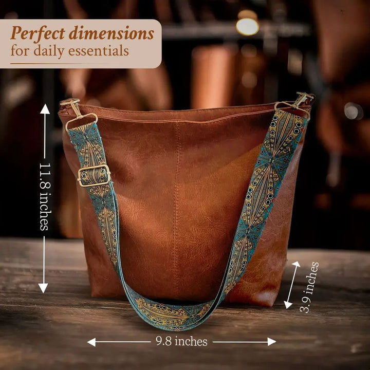 Greta – Bolso de Hombro de Cuero Vintage