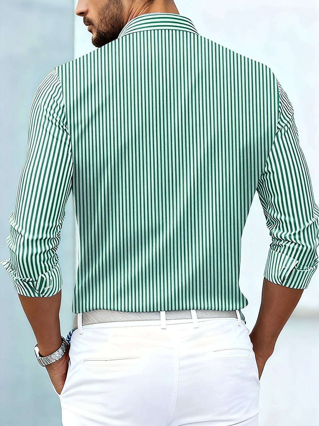 Emerson | Camisa de Manga Larga a Rayas Vintage