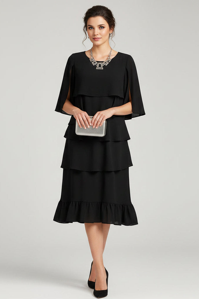Anna | Vestido Midi Elegante con Volantes