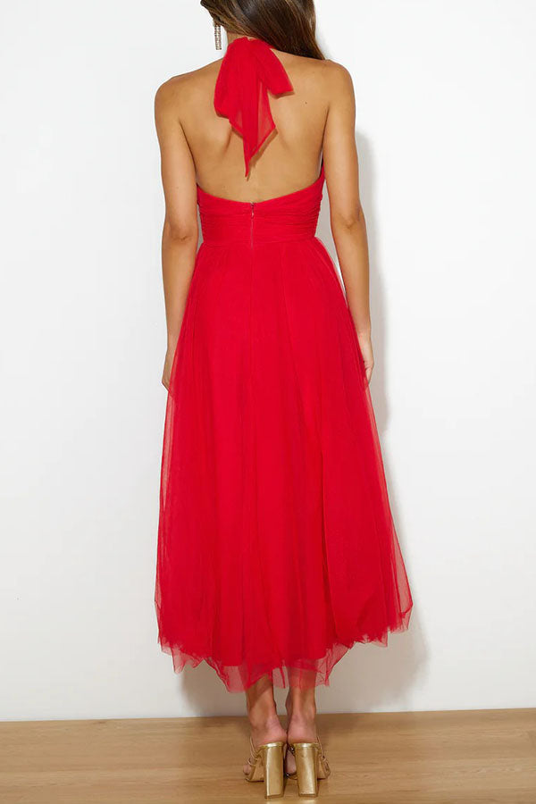 Phoebe - Vestido Midi con Falda Larga