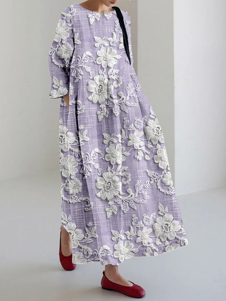 Avery - Elegante Vestido Maxi Impreso