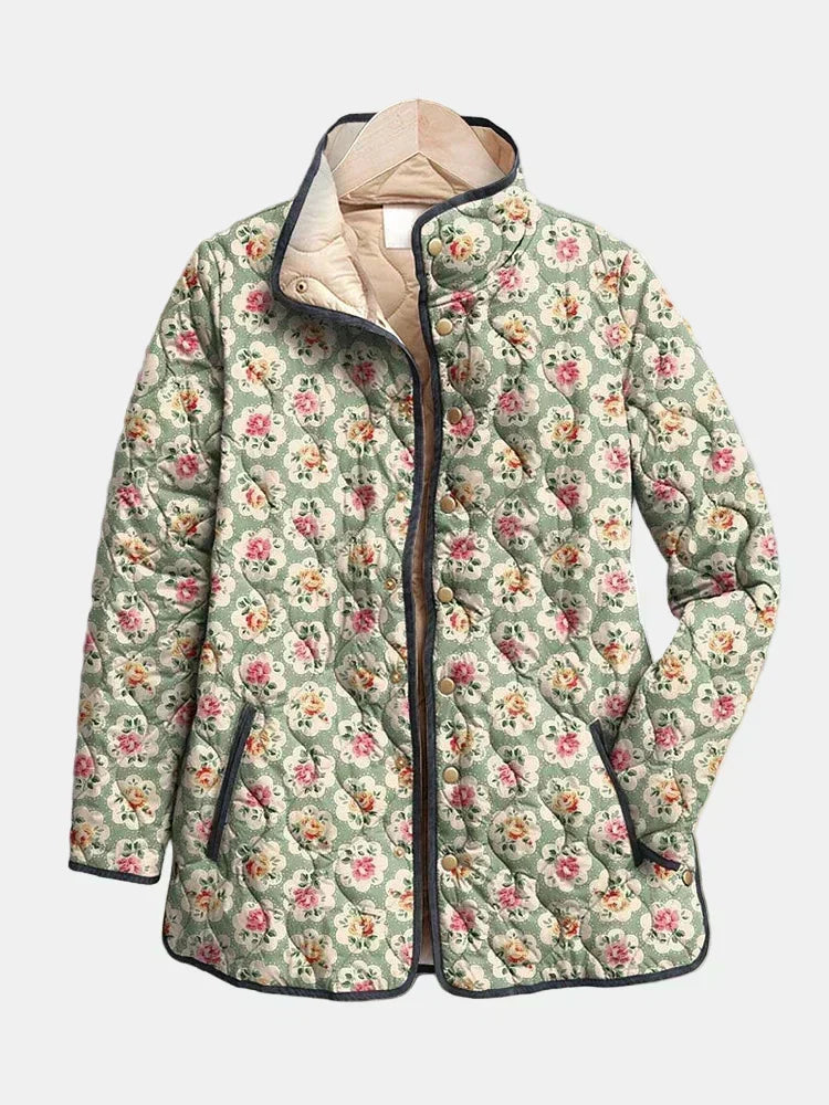 Valcor | Chaqueta Acolchada con Tela de Tapicería Floral Amélie