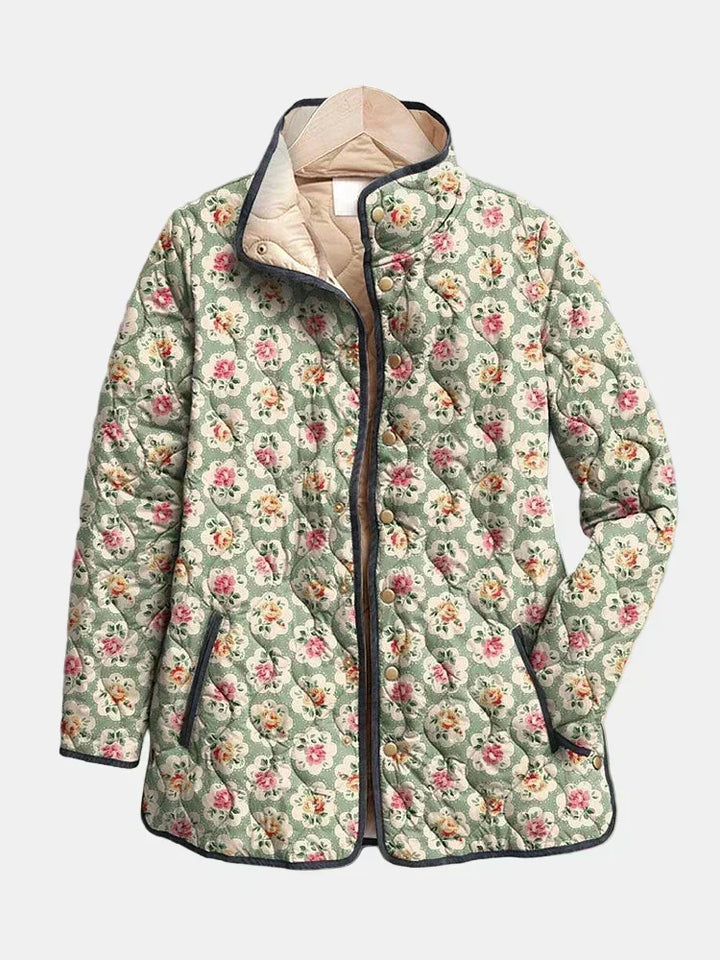 Valcor | Chaqueta Acolchada con Tela de Tapicería Floral Amélie