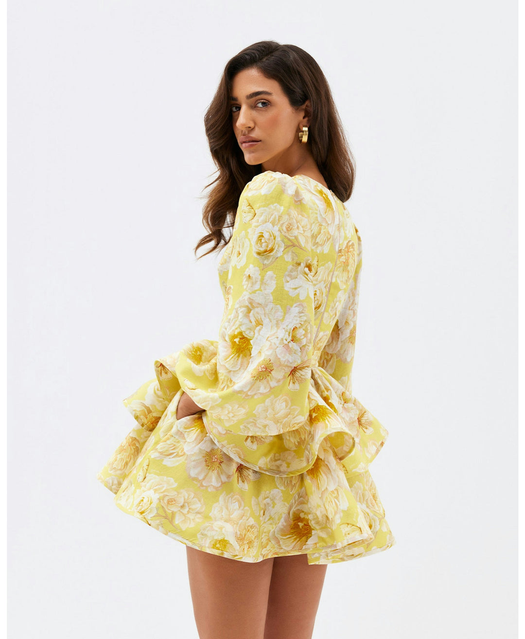 Raelynn - Vestido Mini Floral con Volantes