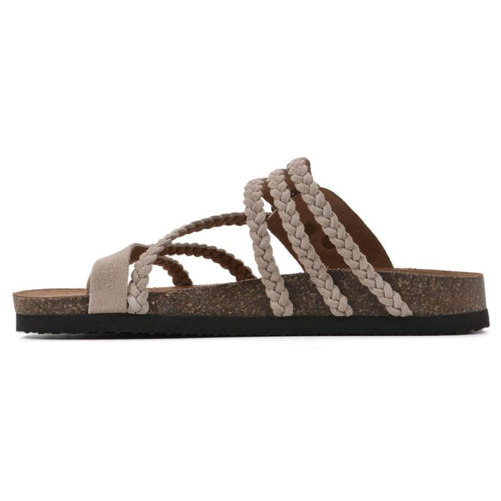 Hayleigh | Sandalias de Corcho Tejidas