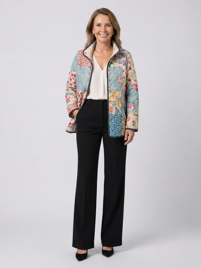 Valcor | Chaqueta Acolchada Flores Patchwork Chloé
