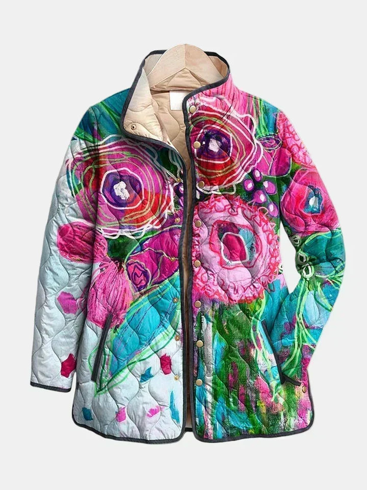 Valcor | Chaqueta Acolchada Flores Acuarela Lucie