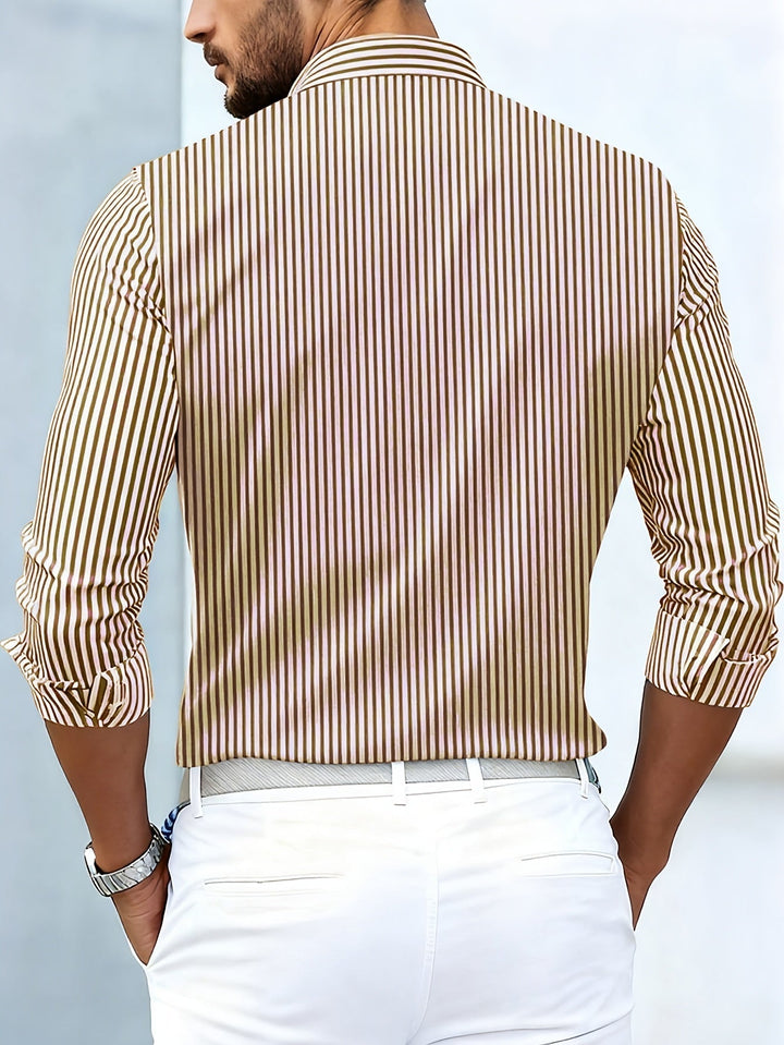 Emerson | Camisa de Manga Larga a Rayas Vintage