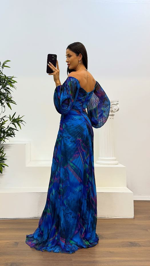 Gisselle - Vestido Maxi con Escote en V