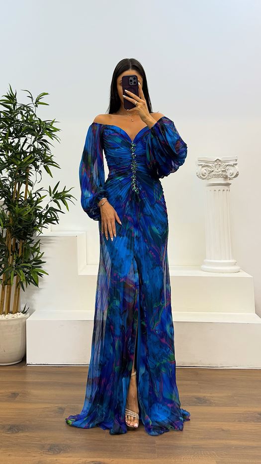 Gisselle - Vestido Maxi con Escote en V